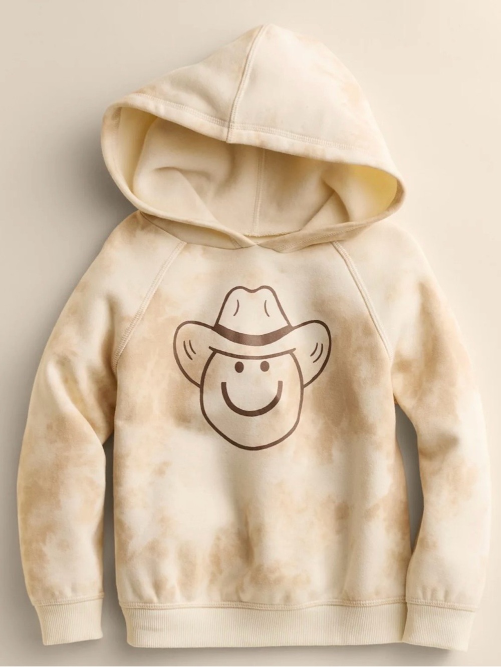 Baby & Toddler Little Co. by Lauren Conrad Graphic Hoodie in Tan Tie Dye, 12M